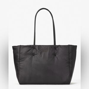 Kate Spade Black Everything Puffy Nylon Shopper Tote